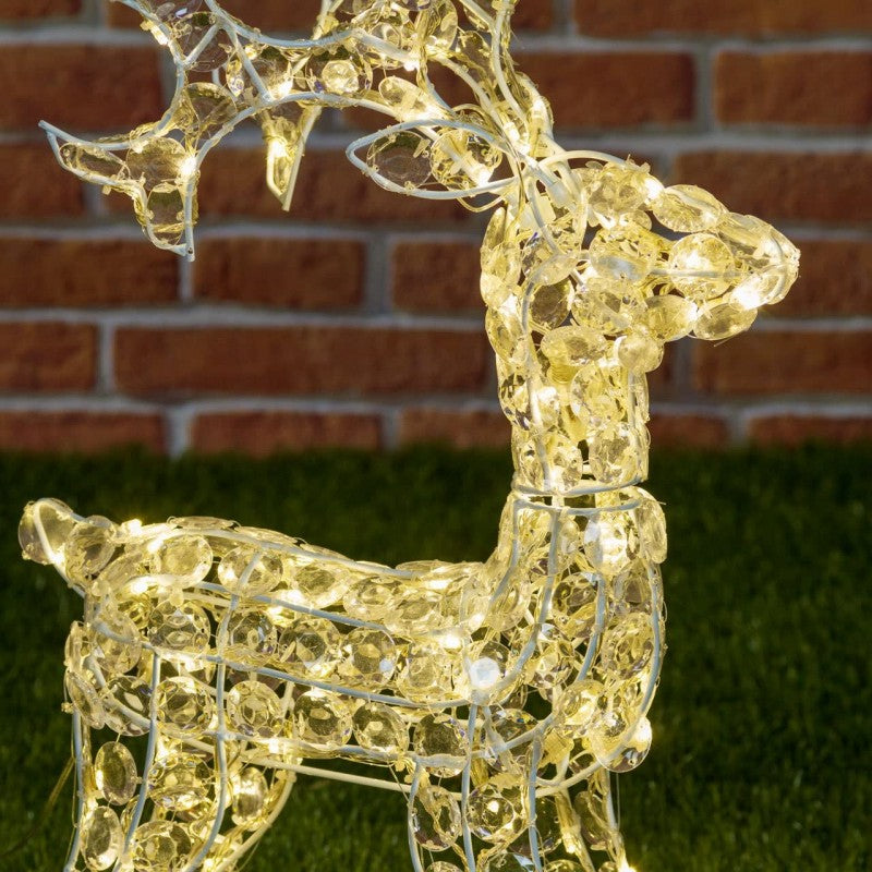 Renna Natalizia luminosa 100 LED Lotti