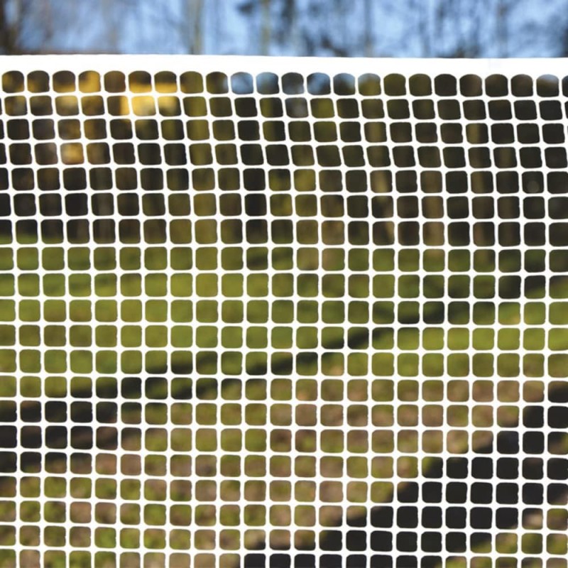 Rete Recinzione Plastificata 10x10mm Bianca 1mt