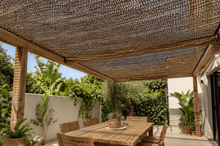 Rete Ombreggiante Marrone Safari Frangivista 2x5m - Perrone Shop
