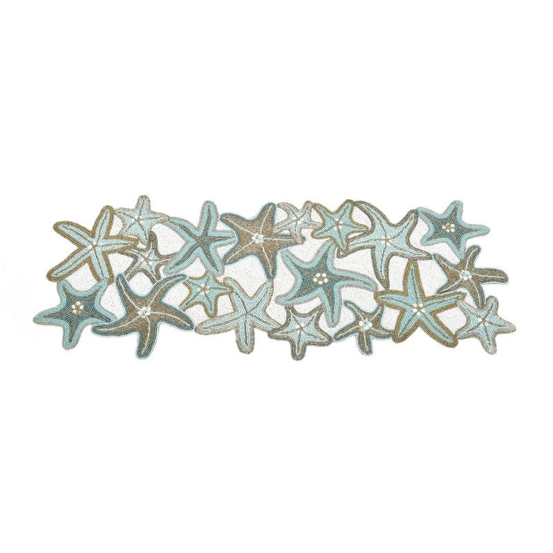 Runner perline con stelle marine 90x33cm