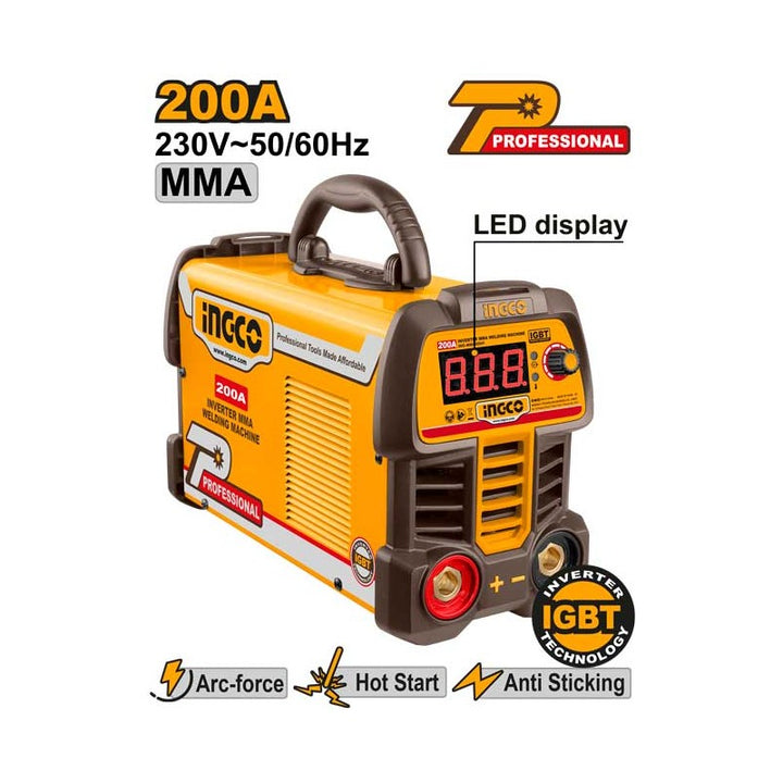 Saldatrice Inverter MMA 200A 230V con Tecnologia IGBT