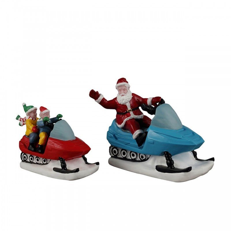 Set 2 soggetti sulle Motoslitte | Lemax - Perrone Shop