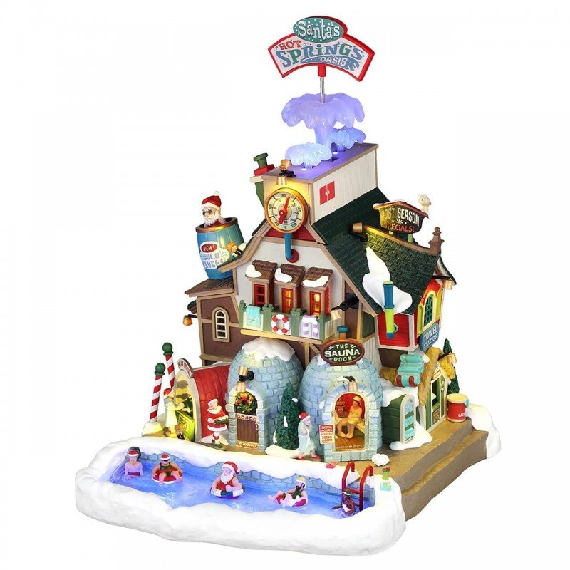 Paesaggio Oasi di Babbo Natale con luci | Lemax - Perrone Shop