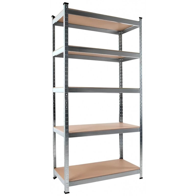 Scaffale Modulare Xone in Metallo e Legno MDF - 5 Ripiani, Portata 175kg/ripiano