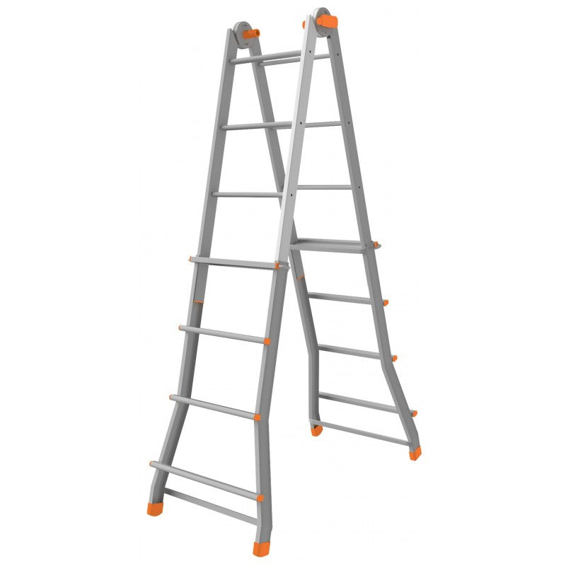 Scala pratic a sfilo acciaio-arancione