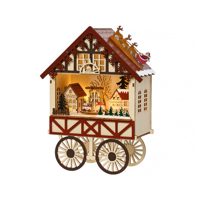 Scenario Natalizio In Legno