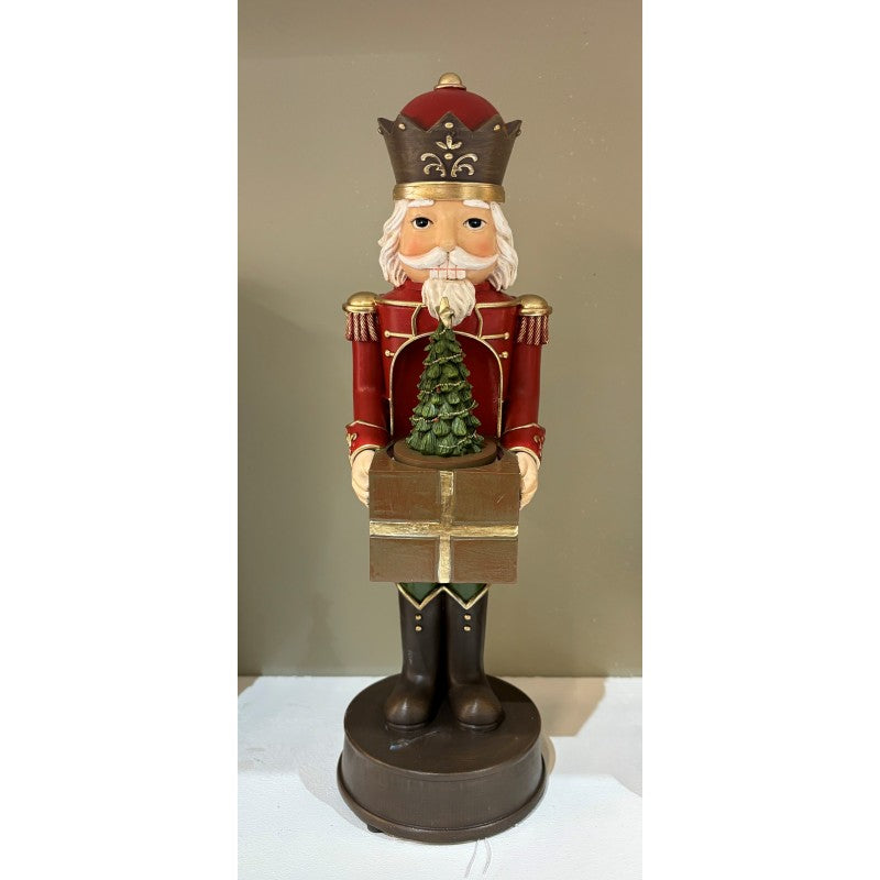 Schiaccianoci con Albero Rotante e Musica