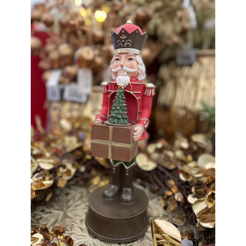 Schiaccianoci con Albero Rotante e Musica