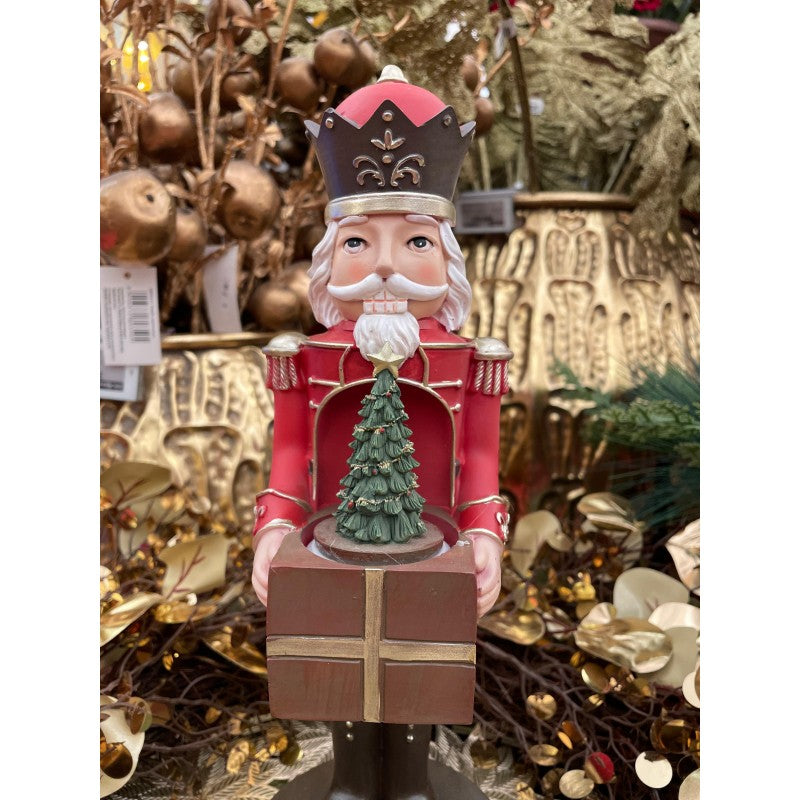 Schiaccianoci con Albero Rotante e Musica