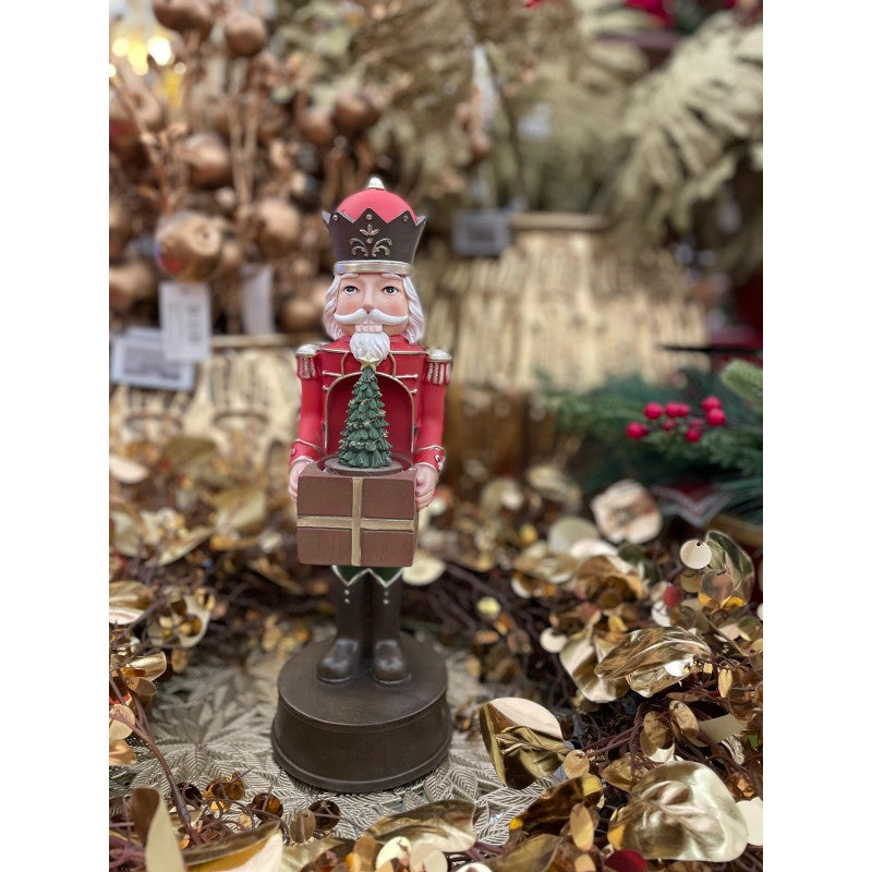 Schiaccianoci con Albero Rotante e Musica