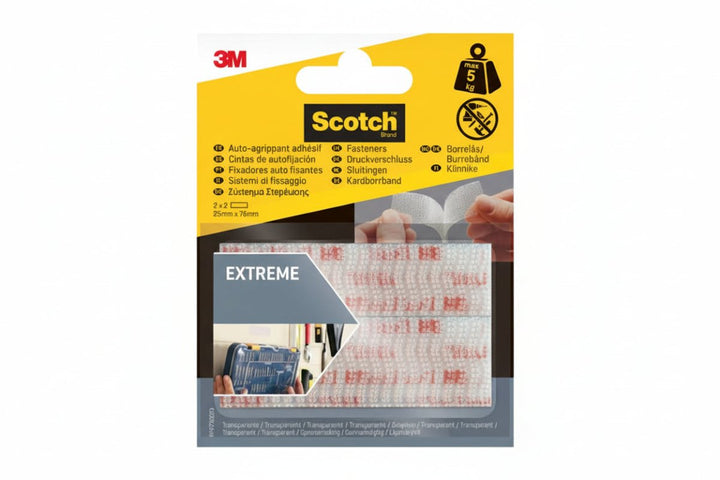 Scotch™ Dispositivi di Fissaggio Extreme RF6730001 | Trasparenti 25mm x 75mm - Perrone Shop
