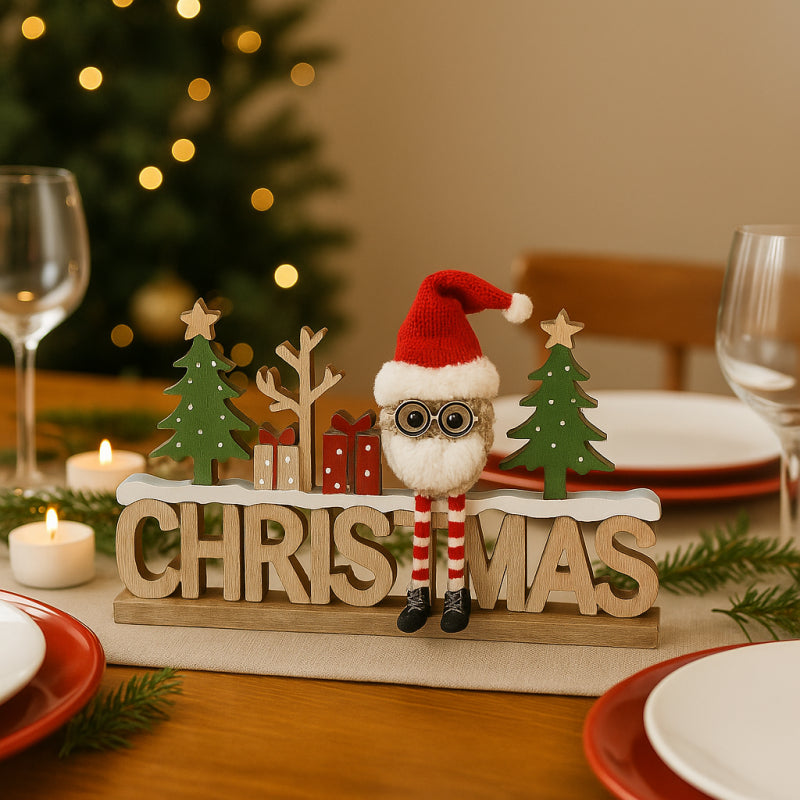 Scritta Natalizia In Legno |Mercury