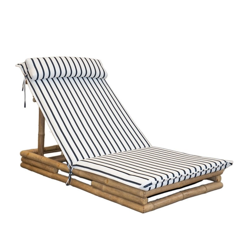 Seduta Cuscino a Righe in Bamboo