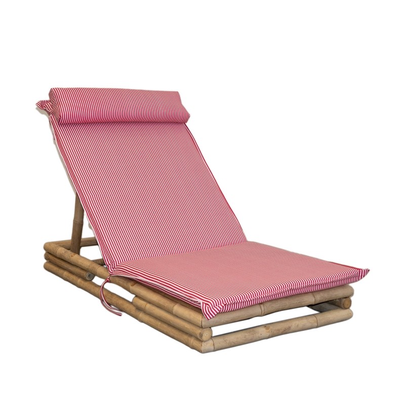 Seduta Cuscino a Righe in Bamboo