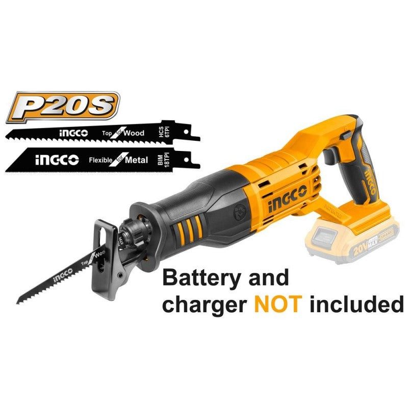Seghetto a gattuccio a batteria Ingo 20v con 2 lame