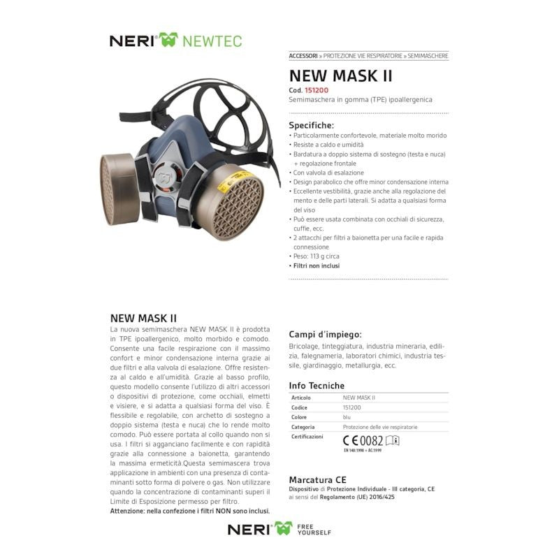Semimaschera New Mask Ii Senza Filtri