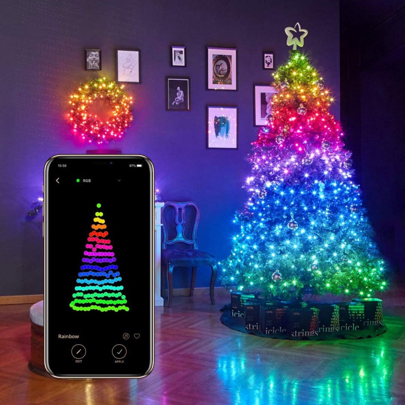 Luci di Natale Strings Smart 400 LED RGB + W II Generazione Twinkly