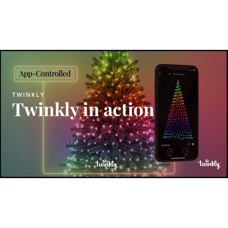 Luci di Natale Strings Smart 400 LED RGB + W II Generazione Twinkly