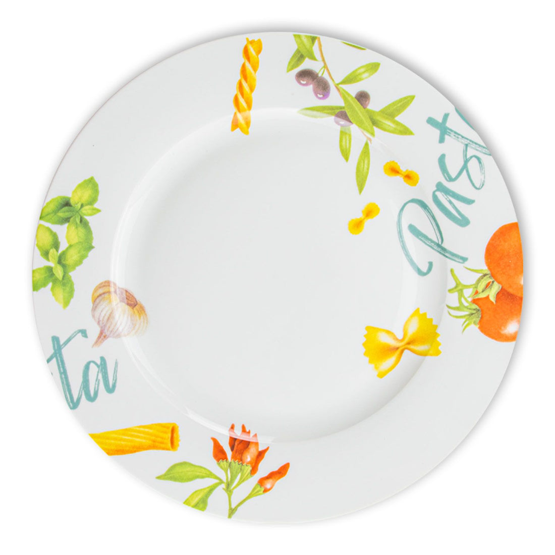 Set completo 12 Piatti + Tovaglia Linea Olimpia Pasta Multicolor