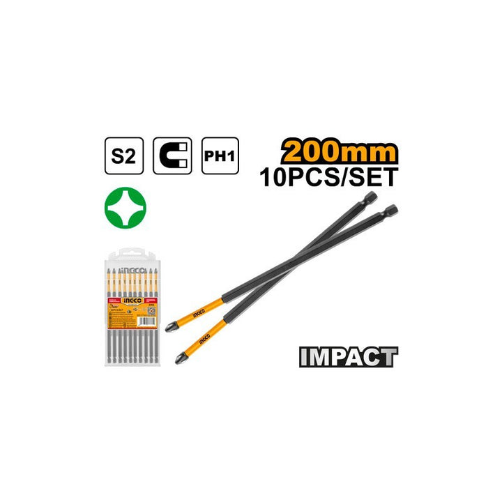 Set 10 cacciaviti Bit 200 Mm Magnetico Ph1