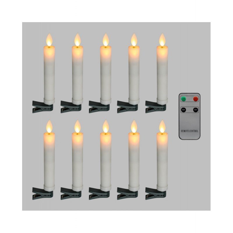 Set Candele Natalizie Ad Albero Con Portacandele In Metallo – 2 Candele Di Cera Non Profumate Per Decorazioni Festive