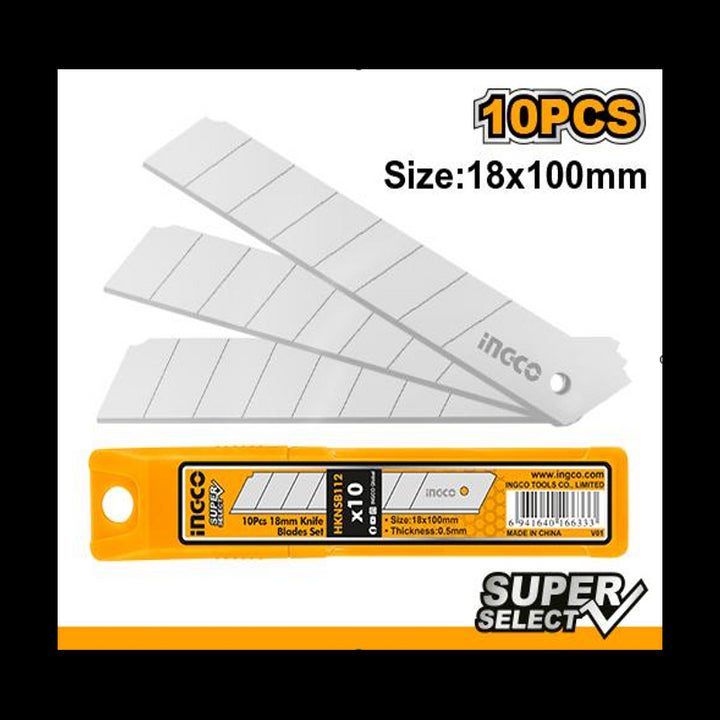 Set 10 Lame Ricambio Cutter 18x100mm