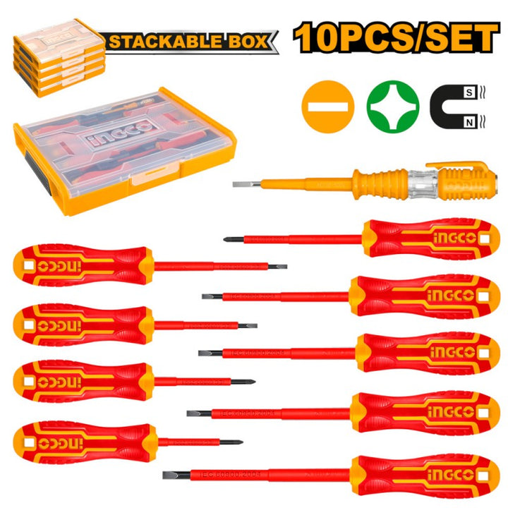 Set 10pz Cacciaviti Isolati