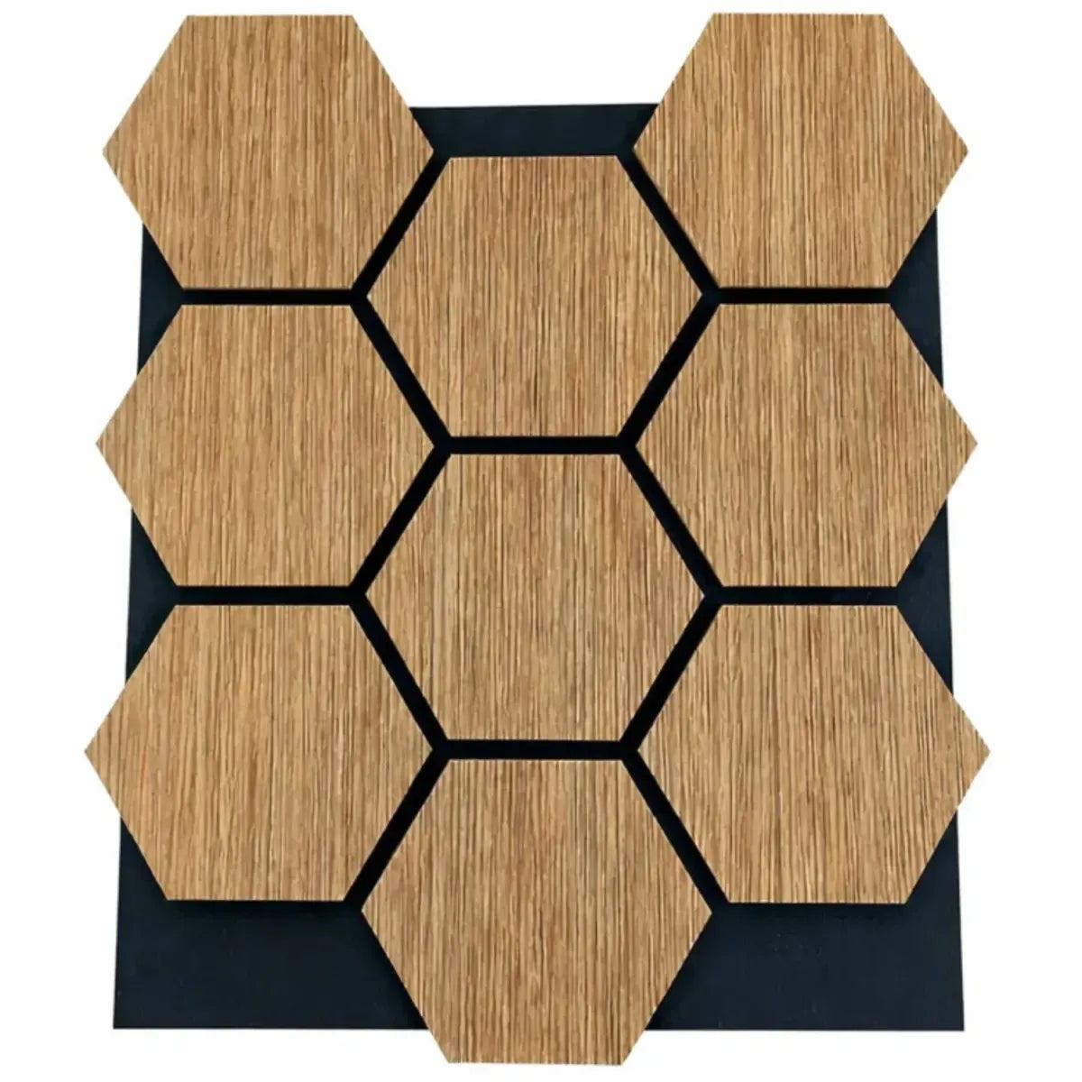 Pannello acustico esagonale 62,6X76,6X1,3 effetto rovere miele | OX Zeroper