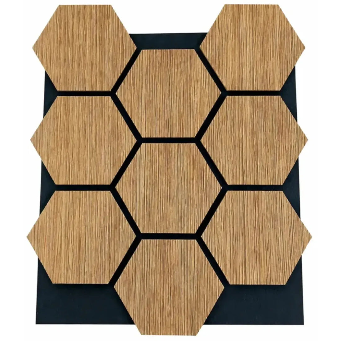 Pannello acustico esagonale 62,6X76,6X1,3 effetto rovere miele | OX Zeroper