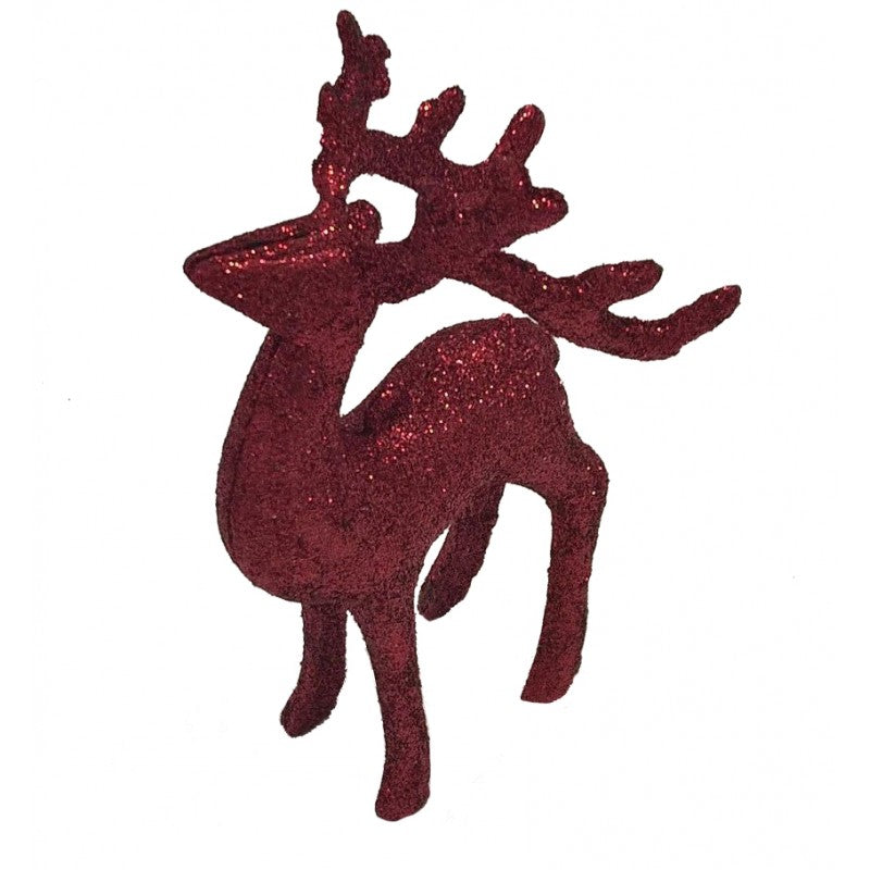 Set 2 renne glitter natalizie
