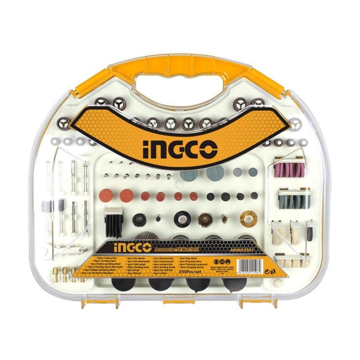 Set 250 accessori Ingco per mini trapano