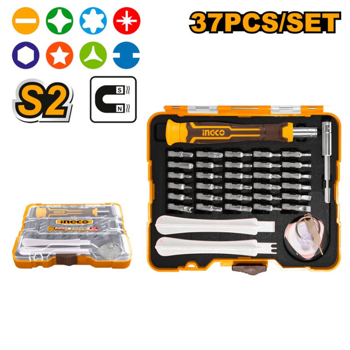 Set 37pz Cacciaviti Di Precisione Con bit Magnetici