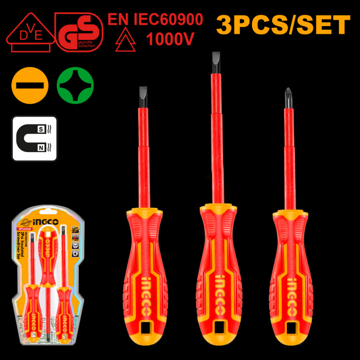 Set 3pz Cacciaviti Isolati