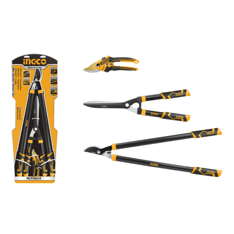 Set 3 cesoie da pota Ingco