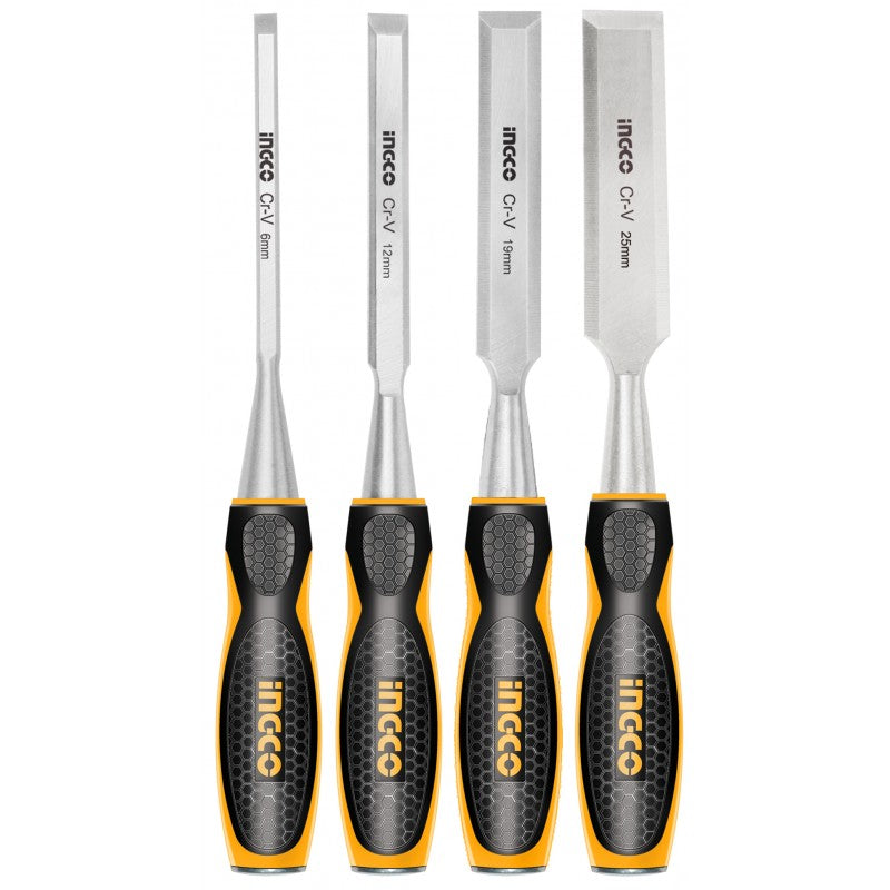 Set 4 scalpelli legno