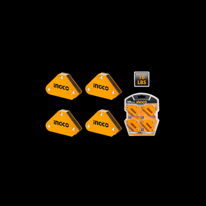 Set supporti magnetici per saldatrice Ingco 4 pz