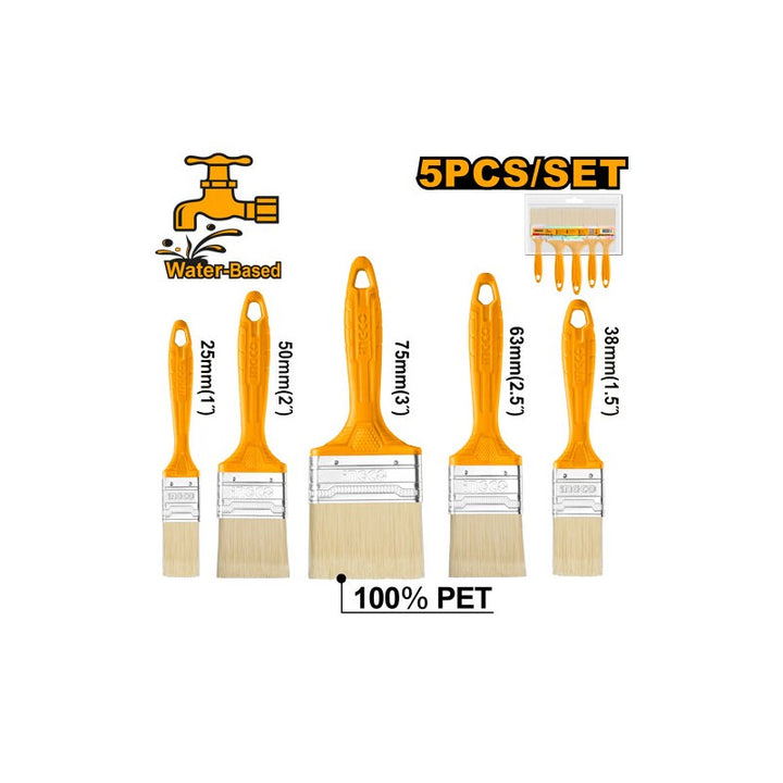 Set 5 Pennelli PET Effetto Bionda 1"–3" – Professionali e Resistenti