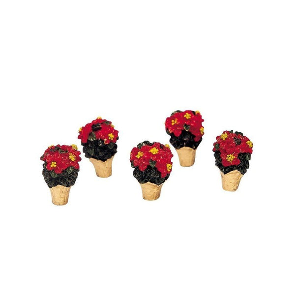 Set 5 vasi stelle di natale - Lemax - Perrone Shop