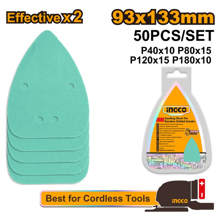 Set 50 Fogli Carta Abrasiva P40–P180 per CDSLI2051