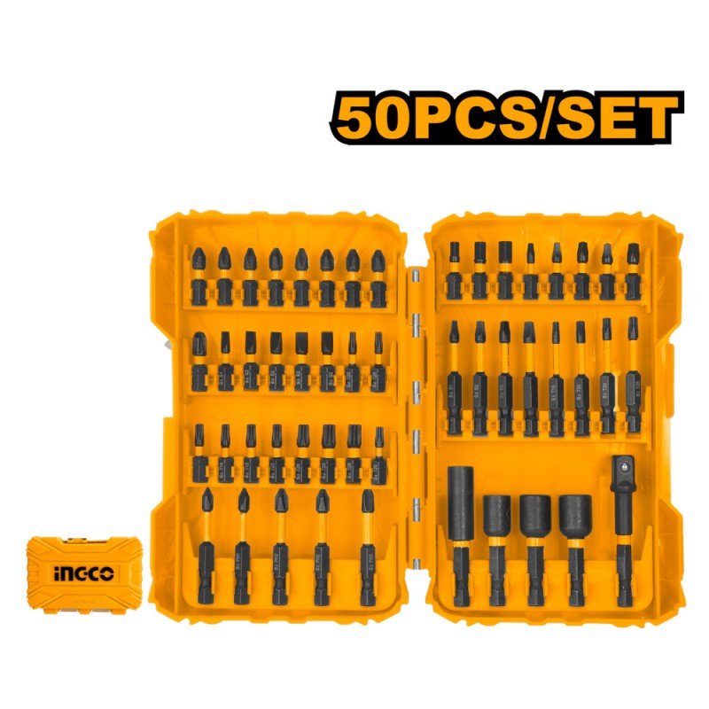 Set punte per avvitatore a percussione 50 pezzi con accessori - Perrone Shop