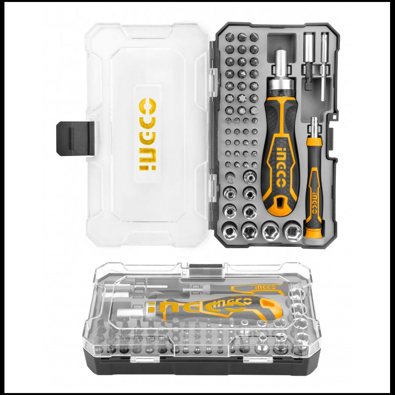 Set cacciaviti e bit Ingco 55 pz