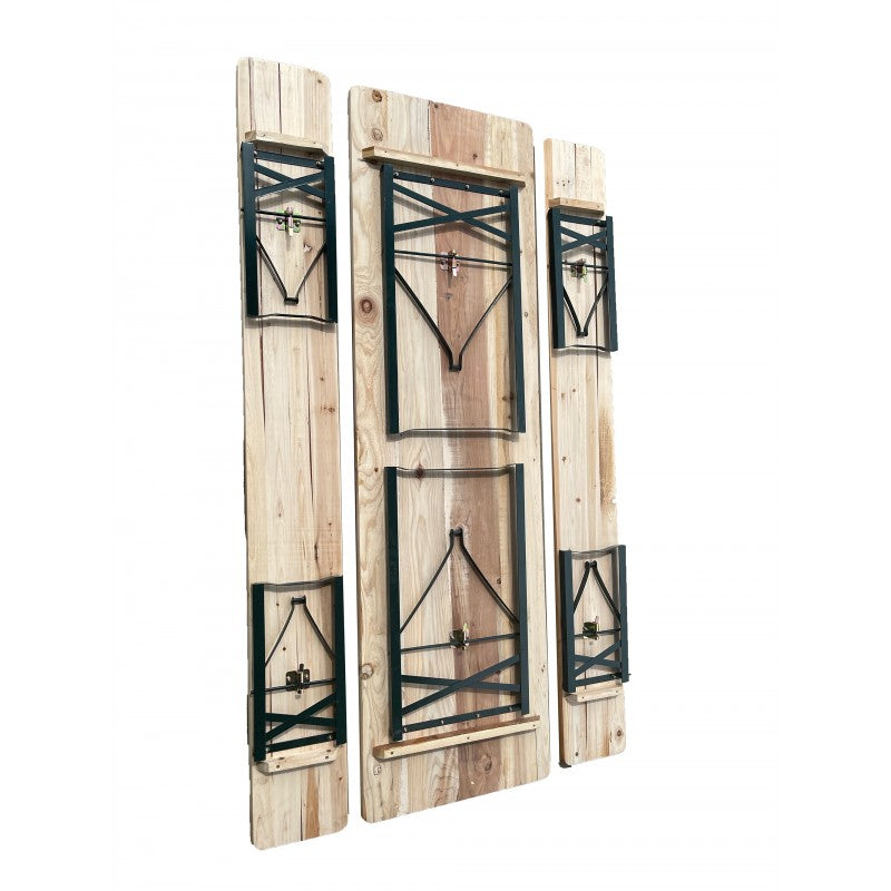 Set Birreria con tavolo e 2 panche 120x60 cm