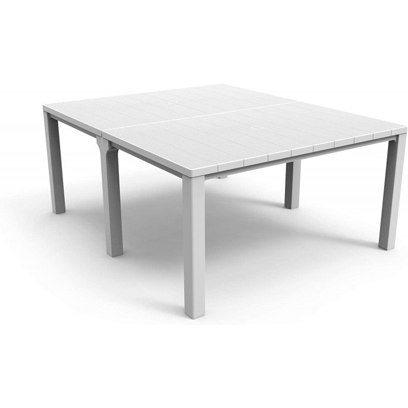 Set da Esterno Keter Julie Doppio Bianco + 8 Sedie