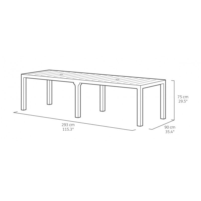 Set da Esterno Keter Julie Doppio Bianco + 8 Sedie