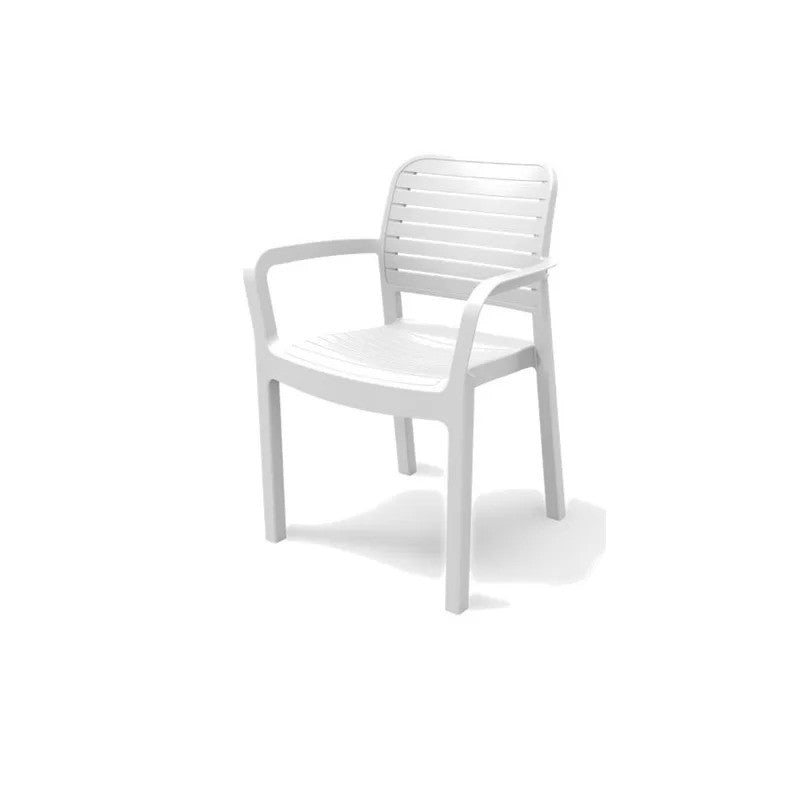 Set da Esterno Keter Julie Doppio Bianco + 8 Sedie