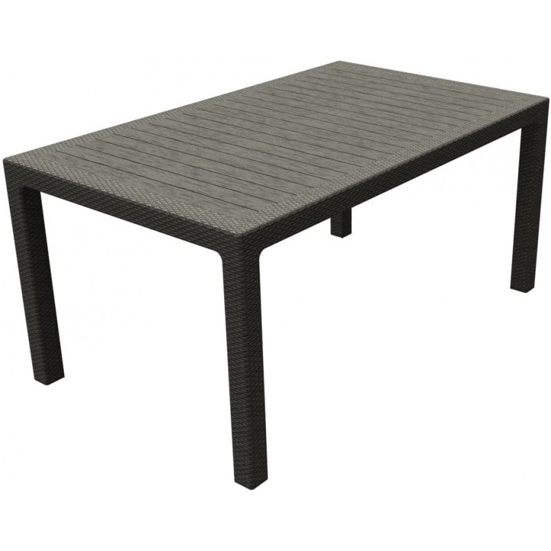 Set da Esterno Keter Color Grafite Tavolo + 8 Sedie