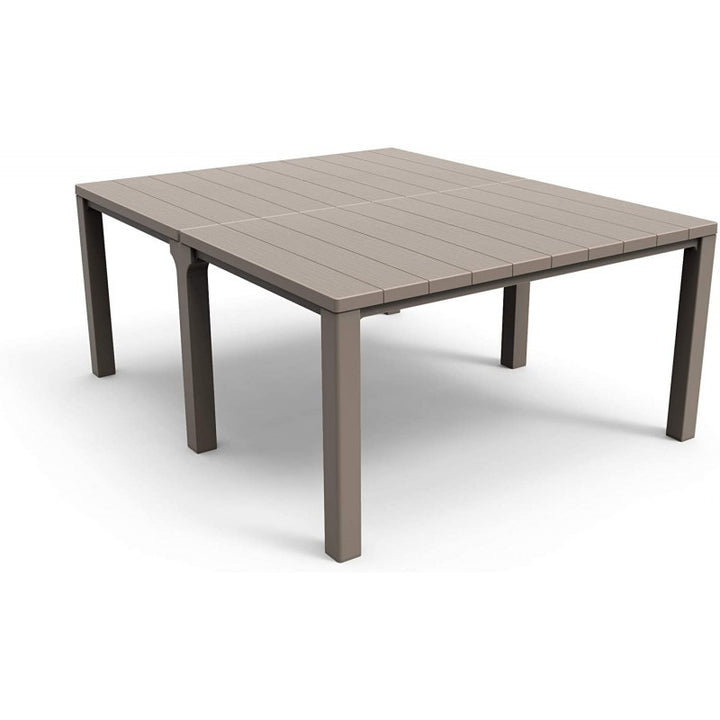 Set da Esterno Keter Julie Doppio Cappuccino + 8 Sedie