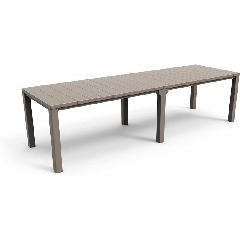 Set da Esterno Keter Julie Doppio Cappuccino + 8 Sedie