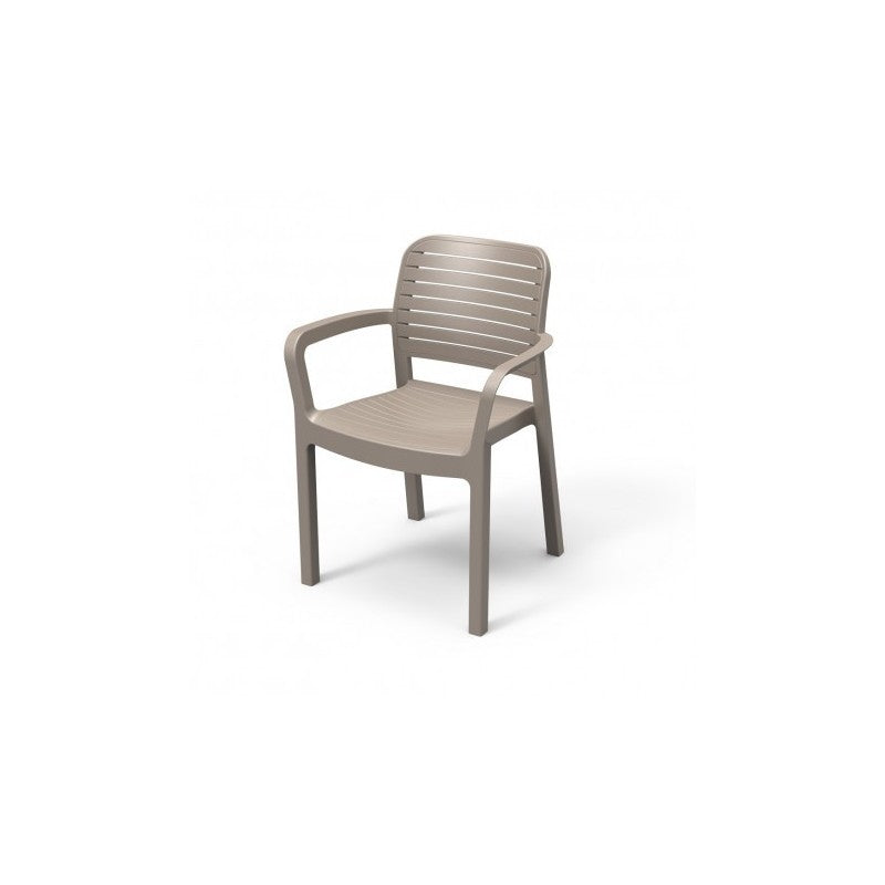 Set da Esterno Keter Julie Doppio Cappuccino + 8 Sedie