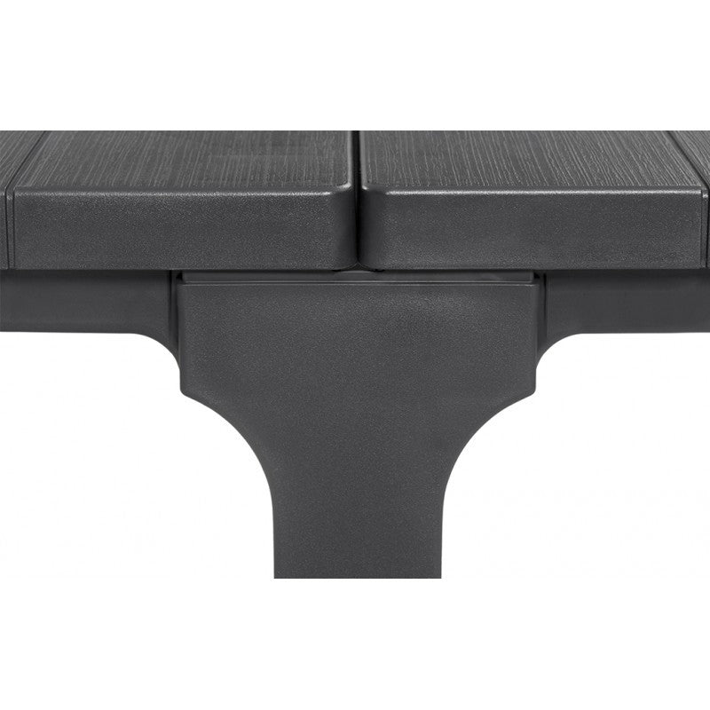 Set da Esterno Keter Julie Doppio Grafite + 8 Sedie